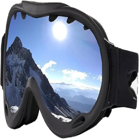 Only Supports Self Pickup - Ski Goggles With High Quality Frames For Men And Women (Color: Black)