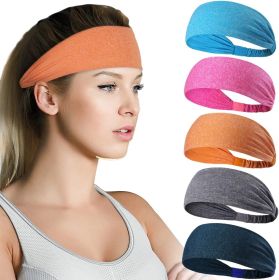 5-Pack- Unisex Sports Fitness Headband And Sweatband (Option: 5Pack)
